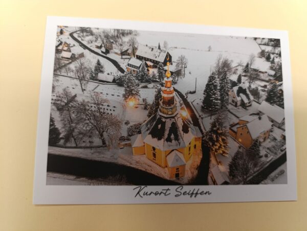 Postkarte Seiffener Bergkirche