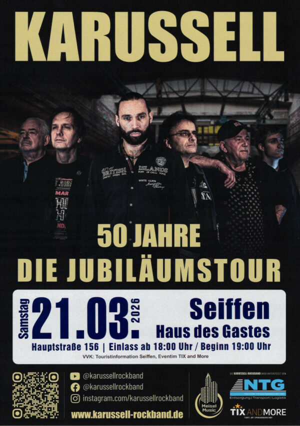 Plakat Rockband Karussell